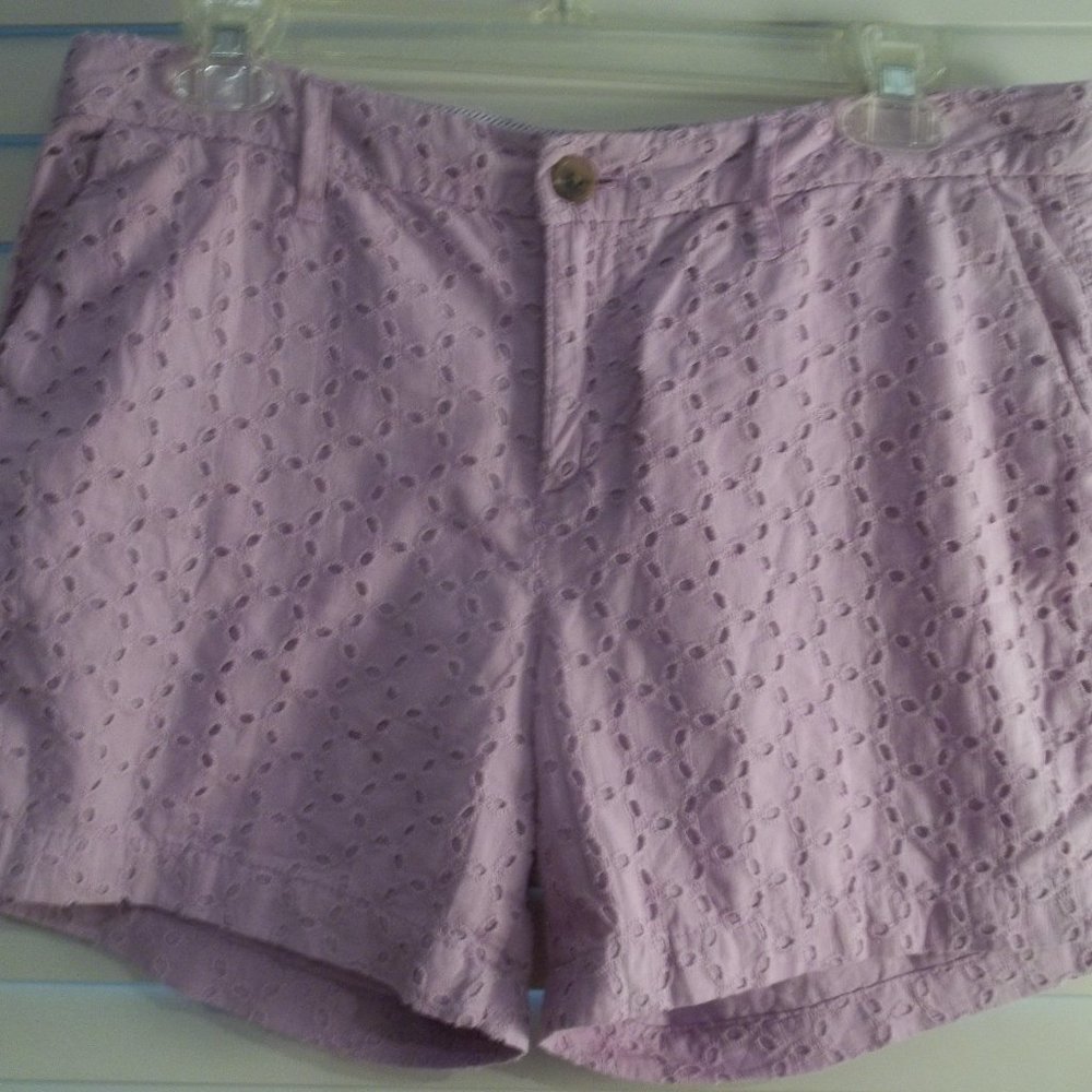 Old Navy Eyelet Lavender Shorts ** EUC **
